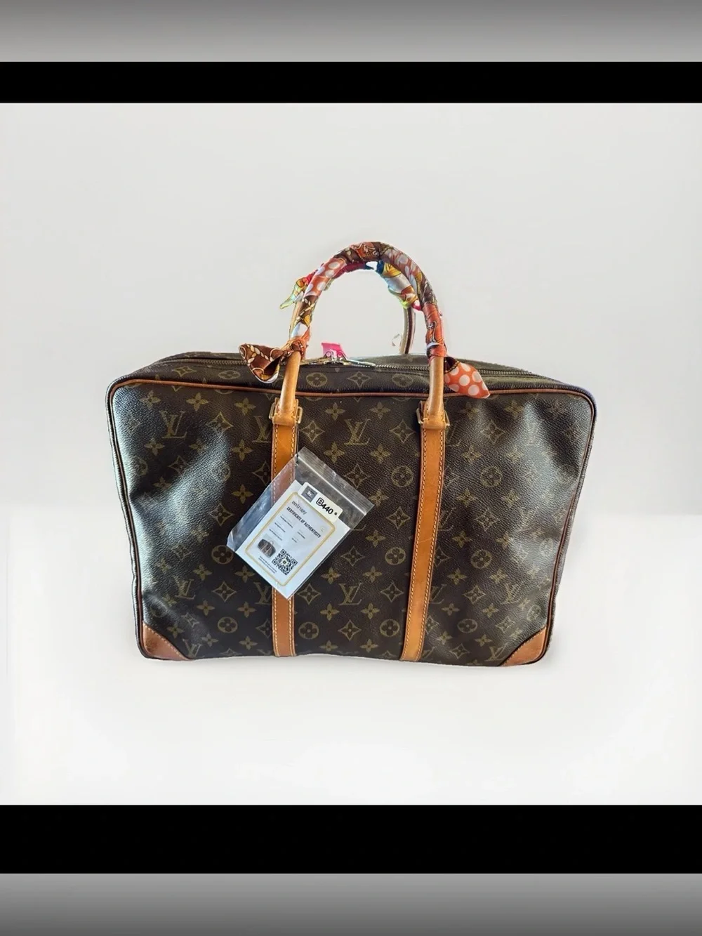 Authentic Louis Vuitton Sirius 45 travel bag brown monogram M41408 LV unisex